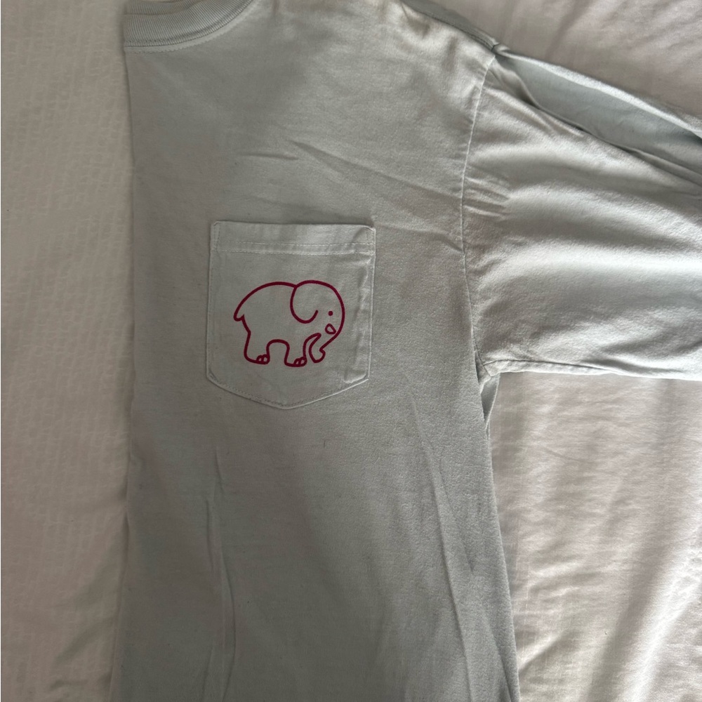 Light blue cotton Ivory Ella long sleeve